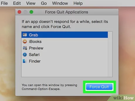How to force close app store on mac